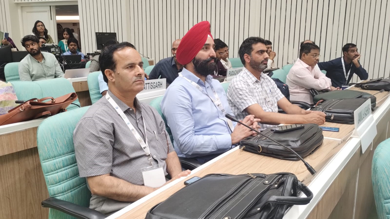 Director Rural Sanitation J&K Charandeep Singh at the conference in New Delhi on Saturday. Director Rural Sanitation J&K Charandeep Singh at the conference in New Delhi on Saturday.