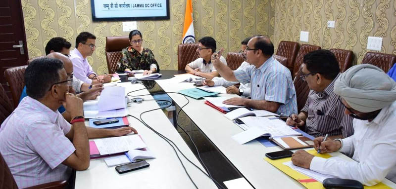 DC Jammu chairing a meeting. DC Jammu chairing a meeting.
