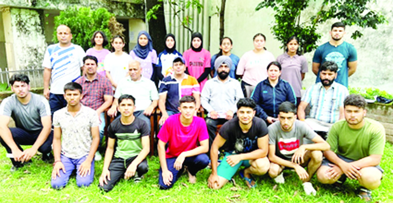 J&K Judo team along with officials of JKSC poses for a group photograph before leaving for the National Championship. J&K Judo team along with officials of JKSC poses for a group photograph before leaving for the National Championship.