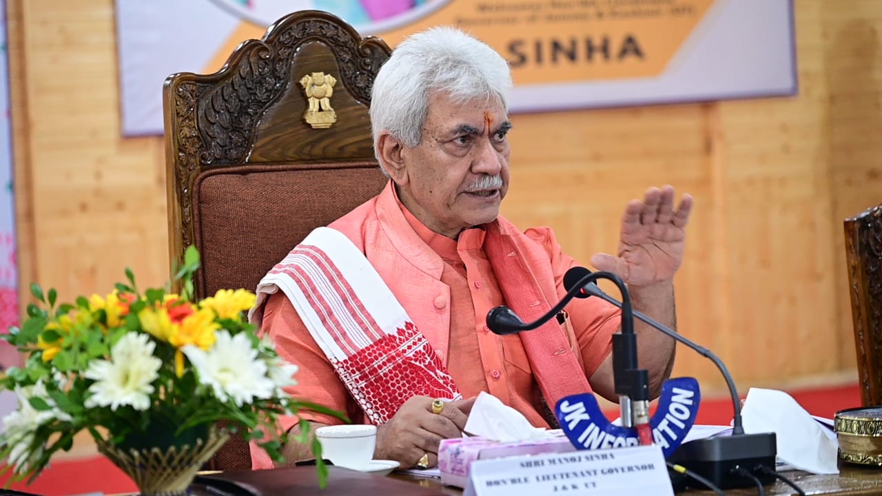 Today J&K Is Setting Benchmarks In Many Sectors Of Development For Other States And UTs To Follow: LG Sinha Today J&K Is Setting Benchmarks In Many Sectors Of Development For Other States And UTs To Follow: LG Sinha