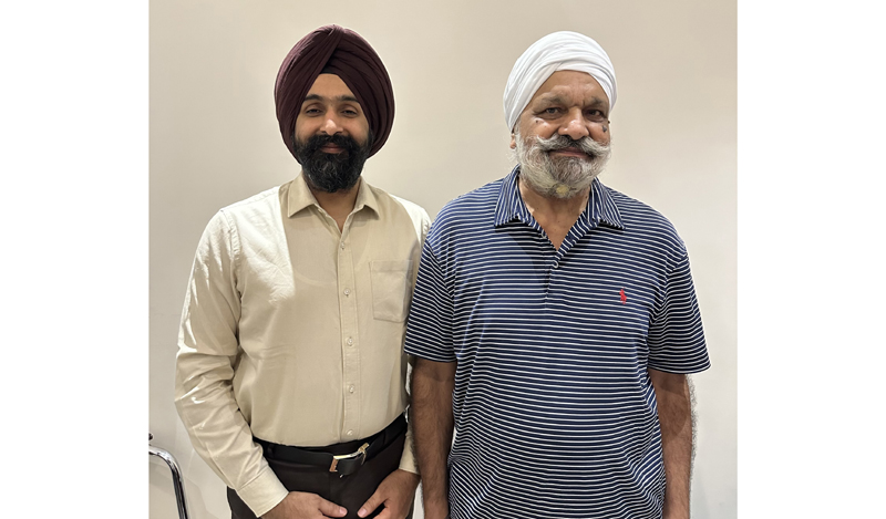Dr Ranjit Singh posing with a patient on whom he performed total knee replacement surgery. Dr Ranjit Singh posing with a patient on whom he performed total knee replacement surgery.