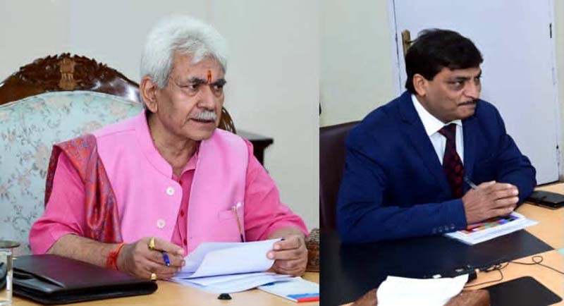 Lt Governor Manoj Sinha formally announcing the landmark achievement of reaching 1016 citizen centric services being provided in online mobile. Lt Governor Manoj Sinha formally announcing the landmark achievement of reaching 1016 citizen centric services being provided in online mobile.