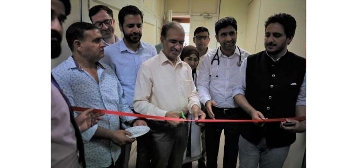 ADG PIB Srinagar Rajinder Choudhry inaugurating a health check-up camp at Press Enclave, Srinagar. ADG PIB Srinagar Rajinder Choudhry inaugurating a health check-up camp at Press Enclave, Srinagar.