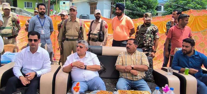 DC Doda after inauguration of Waqf Car Parking on Sunday. DC Doda after inauguration of Waqf Car Parking on Sunday.