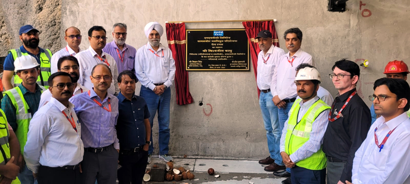 Director (P&T), NHPC, Biswajit Basu inaugurating a Road Tunnel during his visit to Sawalkote HE Project. Director (P&T), NHPC, Biswajit Basu inaugurating a Road Tunnel during his visit to Sawalkote HE Project.
