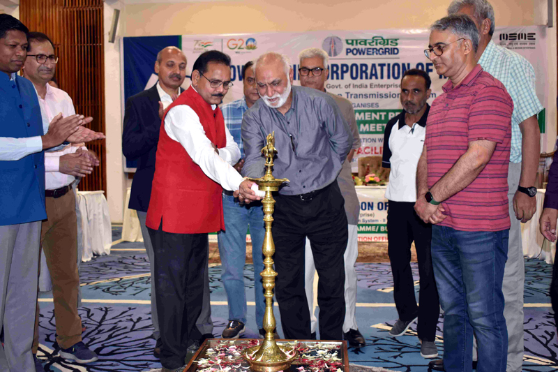 Executive Director, POWERGRID, Northern Region-II, Rajesh Kumar inaugurating a programme in Srinagar. Executive Director, POWERGRID, Northern Region-II, Rajesh Kumar inaugurating a programme in Srinagar.