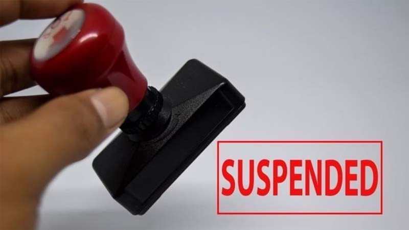 suspended