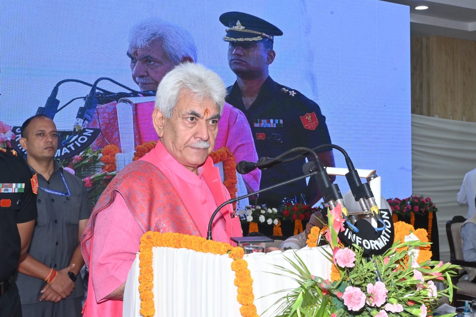 No Matter Who Says What, Indian Constitution Allows Us To Go Tough Against Those Who Pose Threat To National Integrity: LG Sinha No Matter Who Says What, Indian Constitution Allows Us To Go Tough Against Those Who Pose Threat To National Integrity: LG Sinha