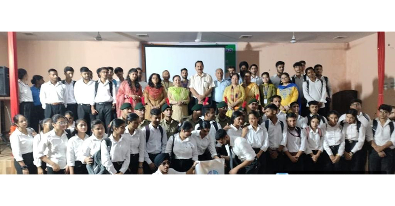 College of Commerce posing with school management in Jammu on Thursday. College of Commerce posing with school management in Jammu on Thursday.