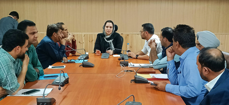 DC Baramulla chairing a meeting on Tuesday. DC Baramulla chairing a meeting on Tuesday.