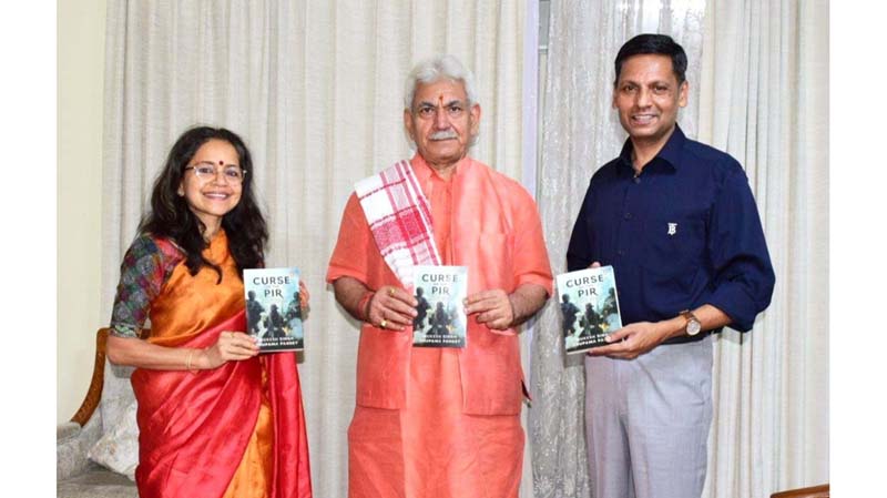 Lt Governor Manoj Sinha releasing book of ADGP Mukesh Singh and Anupama Pandey. Lt Governor Manoj Sinha releasing book of ADGP Mukesh Singh and Anupama Pandey.