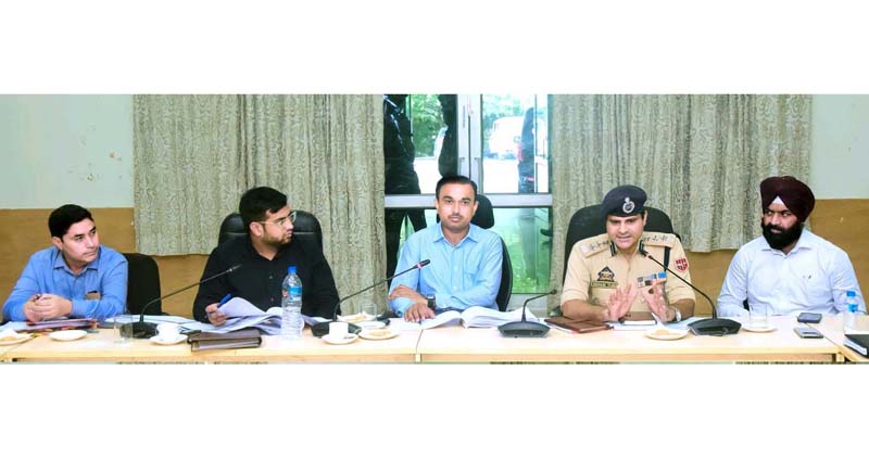 Divisional Commissioner Ramesh Kumar chairing a meeting at Samba on Monday. Divisional Commissioner Ramesh Kumar chairing a meeting at Samba on Monday.