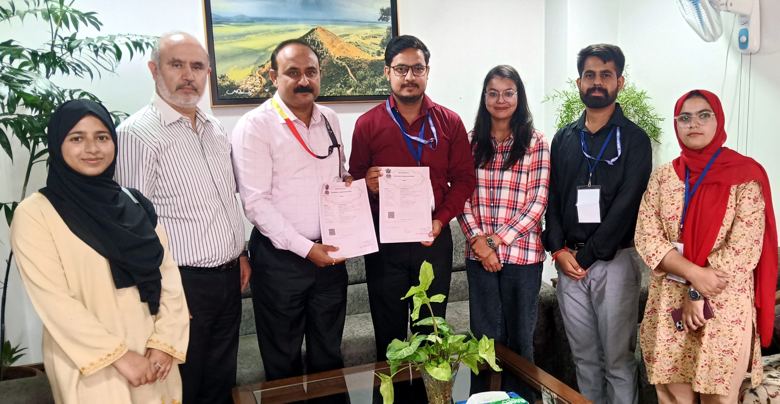 Executives from NGO LFO-BHF and J&K Bank posing for a photograph after signing an MoU. Executives from NGO LFO-BHF and J&K Bank posing for a photograph after signing an MoU.
