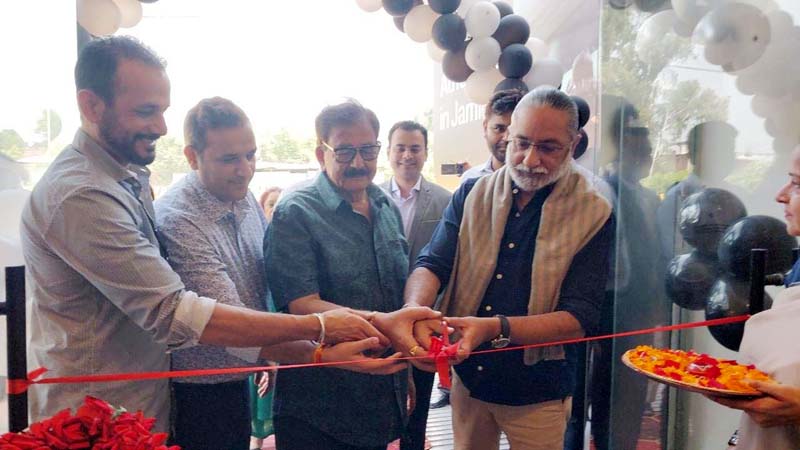 A dignitary inaugurating the first-ever experience centre of Ather Energy in Jammu on Monday. A dignitary inaugurating the first-ever experience centre of Ather Energy in Jammu on Monday.