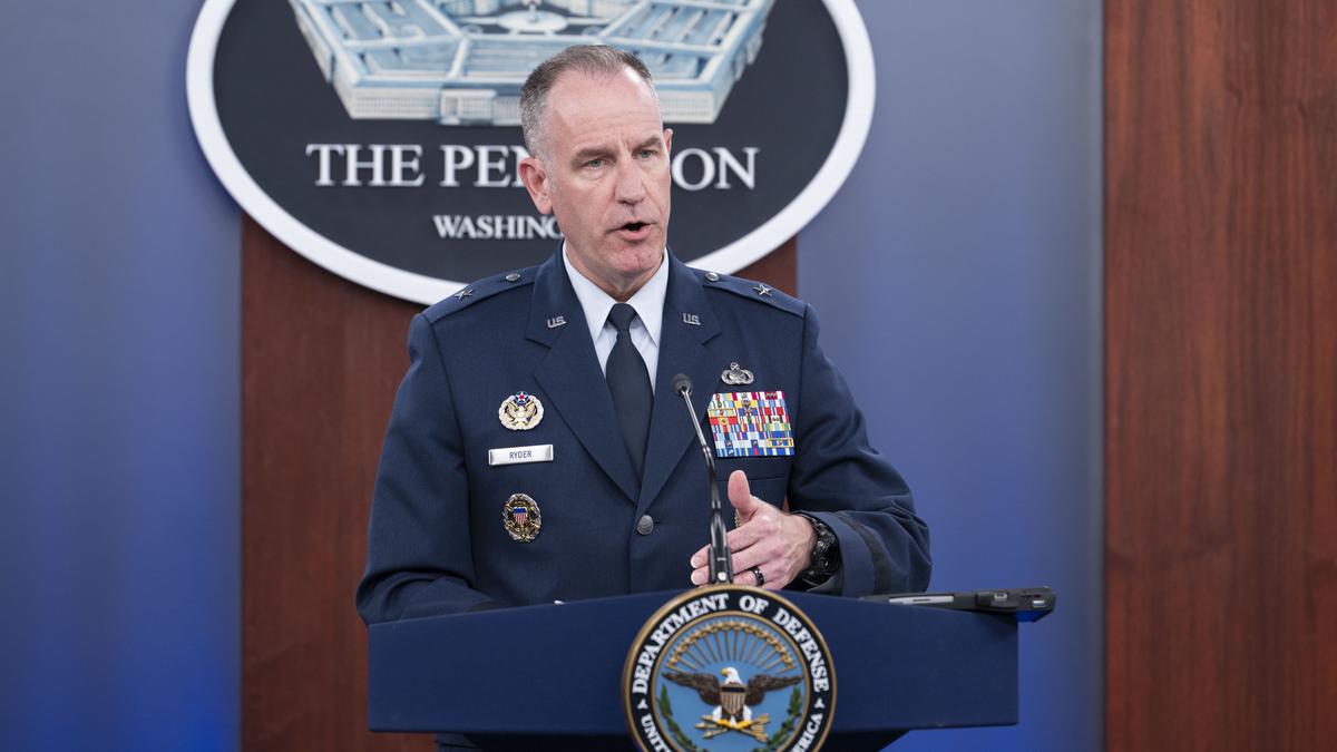 4 Pentagon Press Secretary Brig. Gen. Pat Ryder speaks during a press briefing at the Pentagon