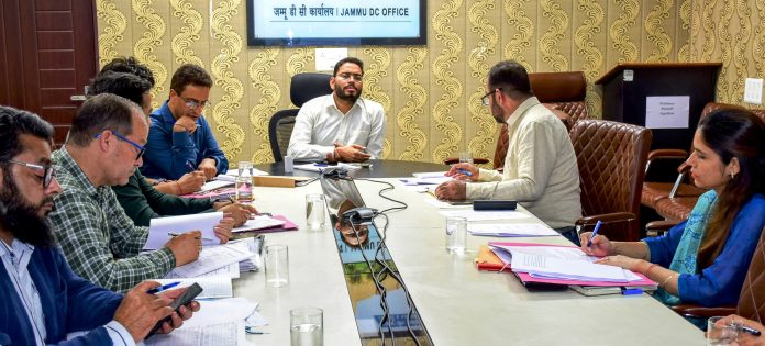 DC Jammu reviewing progress of HADP DC Jammu reviewing progress of HADP