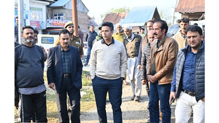 DC Kulgam during visit to remote areas. DC Kulgam during visit to remote areas.