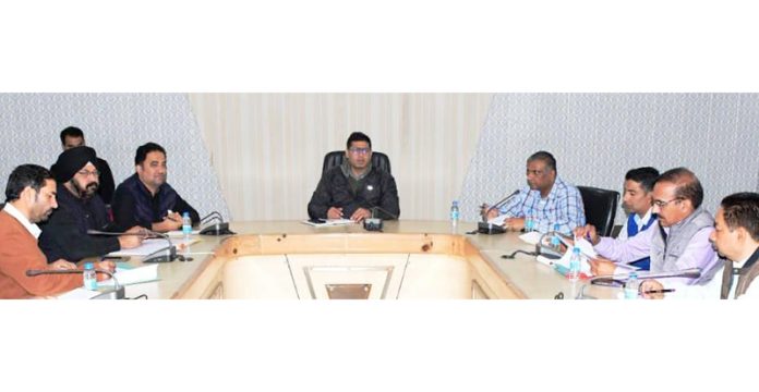 DC Rajouri chairing a meeting DC Rajouri chairing a meeting