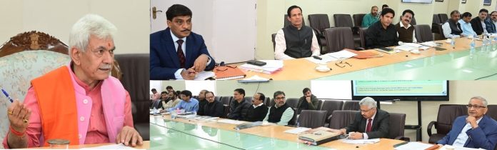 Lt Governor Sh Manoj Sinha reviews power scenario in Jammu Kashmir (1)