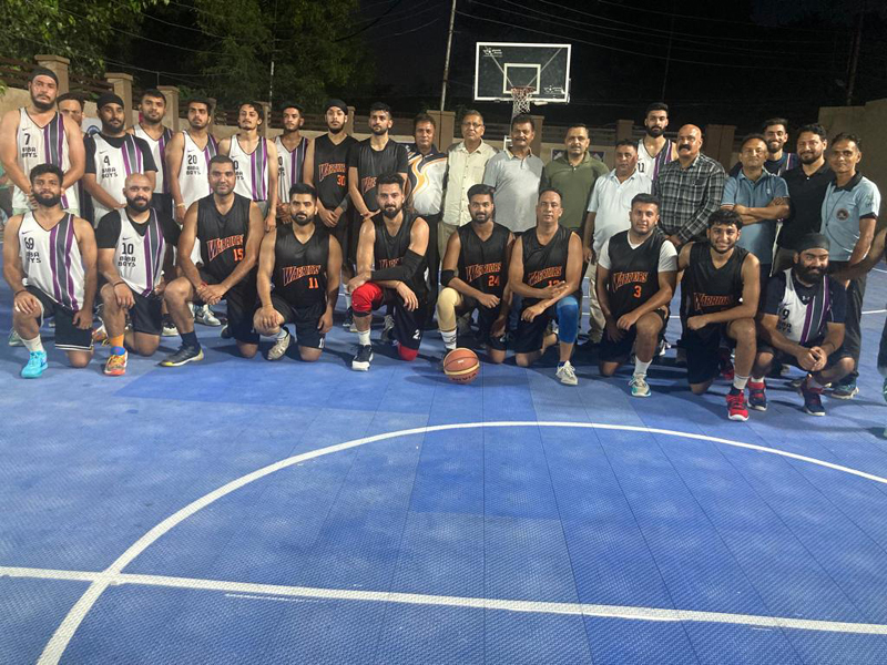 Basketball players posing with dignitaries on Sunday. Basketball players posing with dignitaries on Sunday.