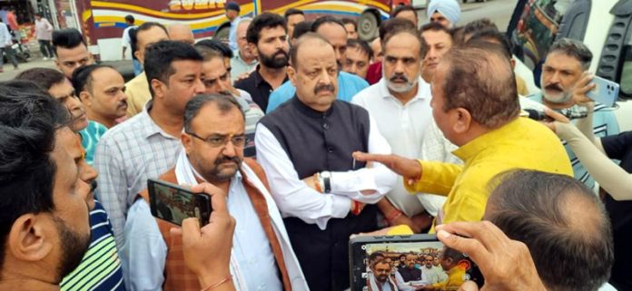 Senior BJP leader Devender Singh Rana interacting with people. Senior BJP leader Devender Singh Rana interacting with people.