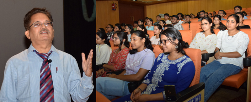 Yogesh K Verma, CEO, Perfect Square, New Delhi delivers motivational lecture at SMVDU, Katra. Yogesh K Verma, CEO, Perfect Square, New Delhi delivers motivational lecture at SMVDU, Katra.