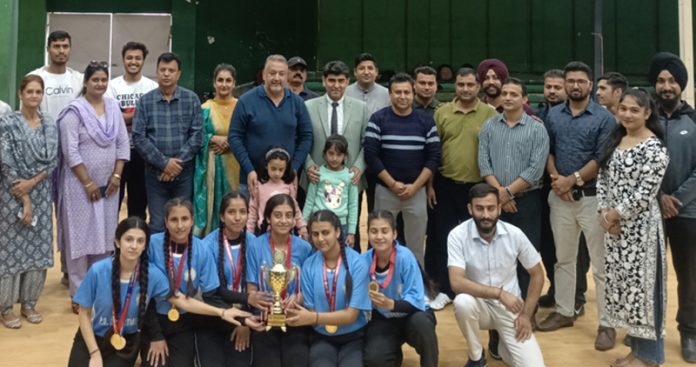 Yoga team posing with trophy along with dignitaries on Friday. Yoga team posing with trophy along with dignitaries on Friday.