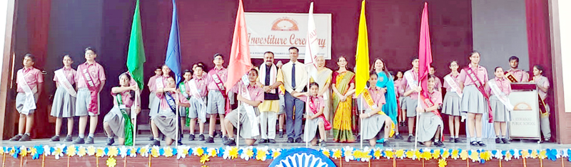 Newly-elected prefects of Jodhamal School posing with dignitaries. Newly-elected prefects of Jodhamal School posing with dignitaries.