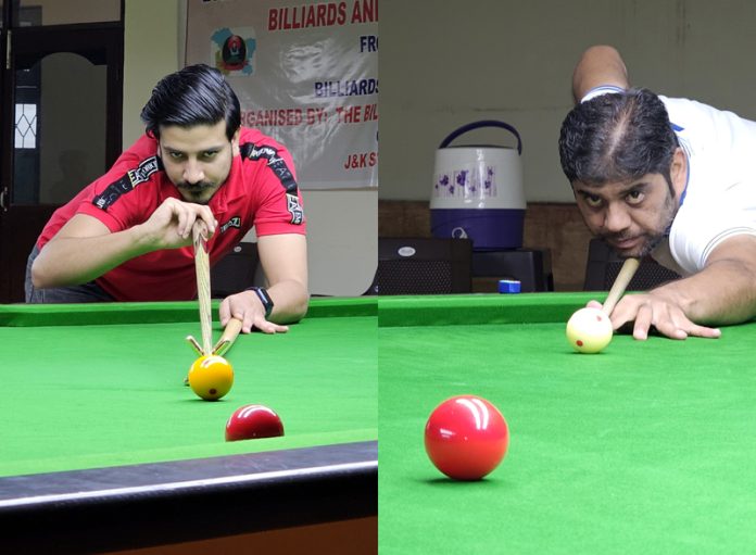 Wasim Iqbal and Ishuk Choudhary aiming on their targets during a match on Wednesday. — Excelsior / Rakesh