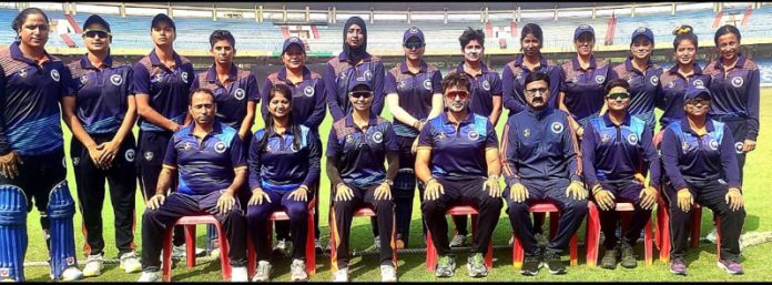 JKCA women’s cricket team posing for group photograph on Thursday.