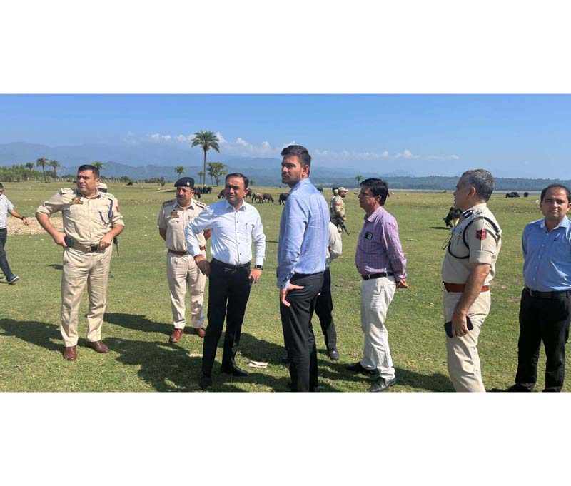 Divisional Commissioner Ramesh Kumar during visit to Basohli on Friday. Divisional Commissioner Ramesh Kumar during visit to Basohli on Friday.