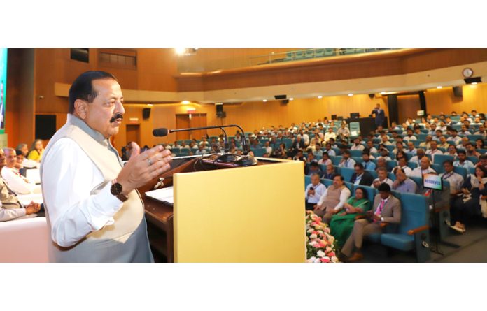 Union Minister Dr Jitendra Singh speaking after launching the nationwide 