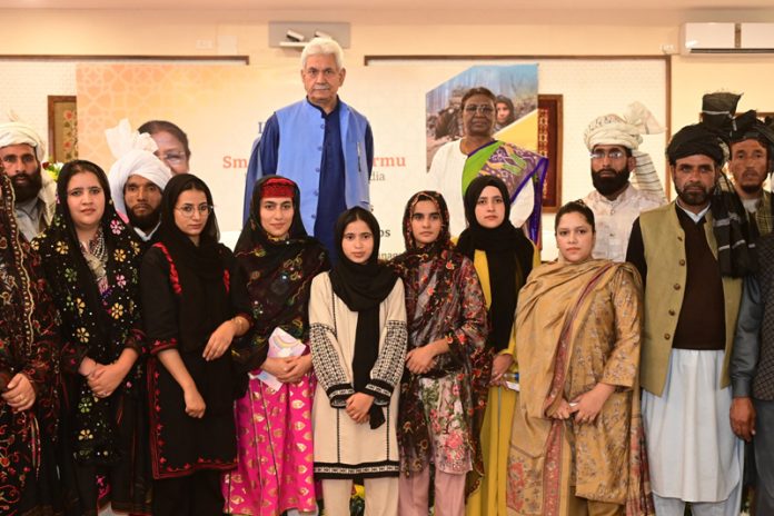 President of India, LG and others during an event at Raj Bhavan on Wednesday. President of India, LG and others during an event at Raj Bhavan on Wednesday.