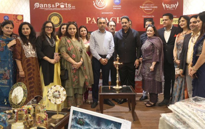 Divisional Commissioner Jammu, Ramesh Kumar, along with other dignitaries, at Amar Singh Club in Jammu. - Excelsior/Rakesh