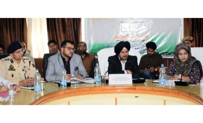 Commissioner Secretary Industries and Commerce Department chairing a meeting on Wednesday.