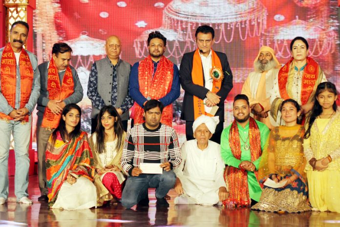 Winners for semifinal and quarterfinal of Devotional Song Competition with guests and organizers.