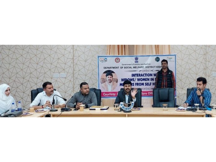 DC Kishtwar chairing a session.