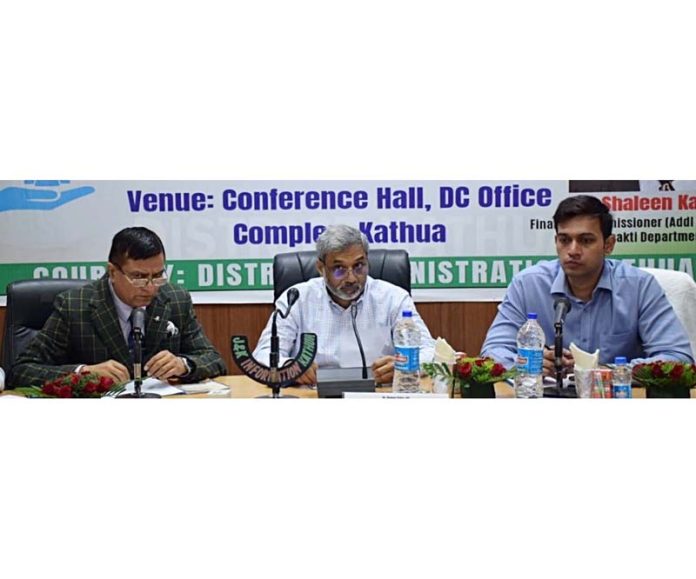 ACS Shaleen Kabra during public darbar. ACS Shaleen Kabra during public darbar.