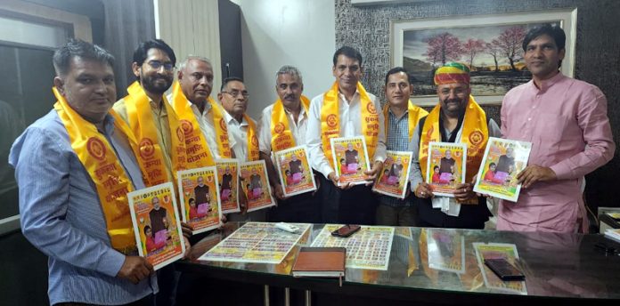 BJP leader Vikram Randhawa during the campaigning in Rajasthan.