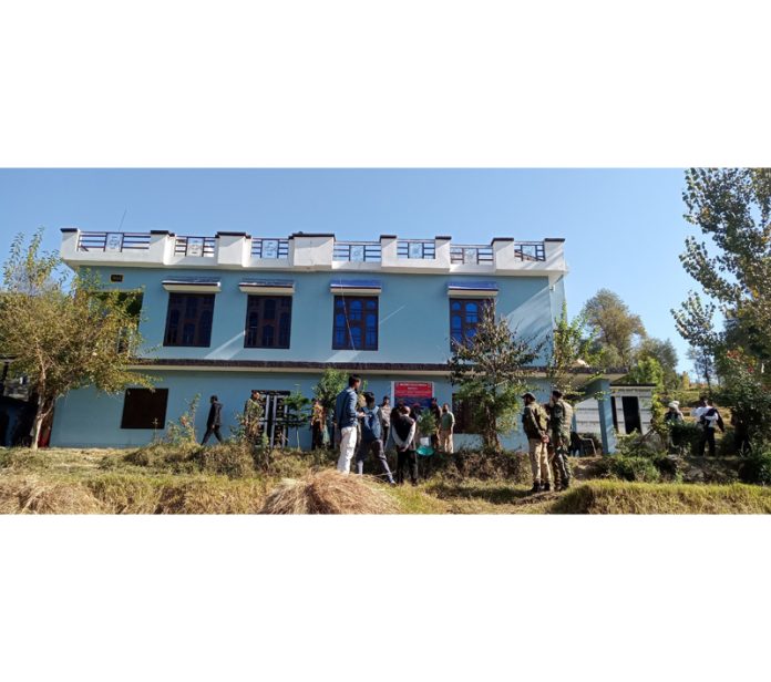 A house of drug peddlers attached by police in Mendhar on Wednesday. -Excelsior/Rahi Kapoor. A house of drug peddlers attached by police in Mendhar on Wednesday. -Excelsior/Rahi Kapoor.