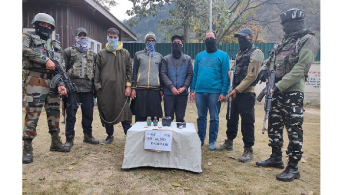 Four TRF associates arrested in Baramulla. Four TRF associates arrested in Baramulla.