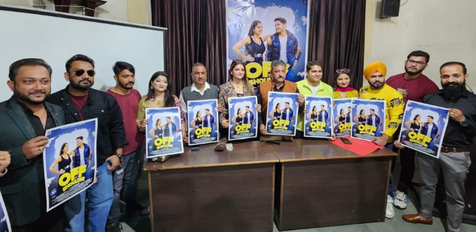 BJP leader, Zorawar Singh Jamwal along with renowned actress Mrs India, Meenu Mahajan releasing Dogri song at Jammu on Wednesday. BJP leader, Zorawar Singh Jamwal along with renowned actress Mrs India, Meenu Mahajan releasing Dogri song at Jammu on Wednesday.