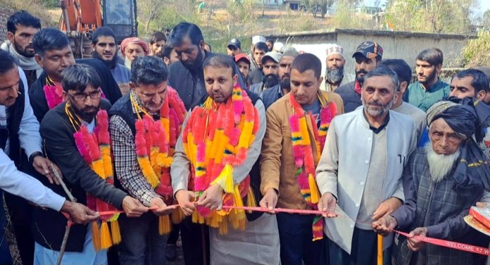 DDC Member Shahnawaz Choudhary kick starts road work in Surankote. DDC Member Shahnawaz Choudhary kick starts road work in Surankote.
