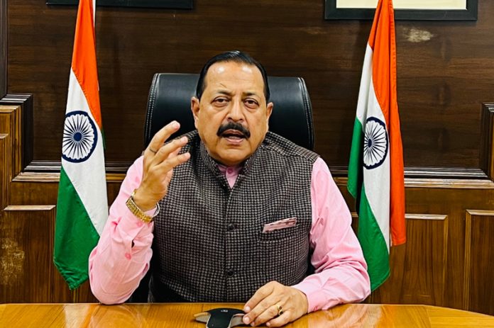 Union Minister Dr Jitendra Singh reviewing the arrangements with administration for Union Minister Dr Jitendra Singh reviewing the arrangements with administration for