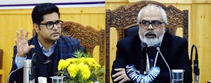 Joint Secretary MoD and DC Bandipora chairing a meeting. Joint Secretary MoD and DC Bandipora chairing a meeting.