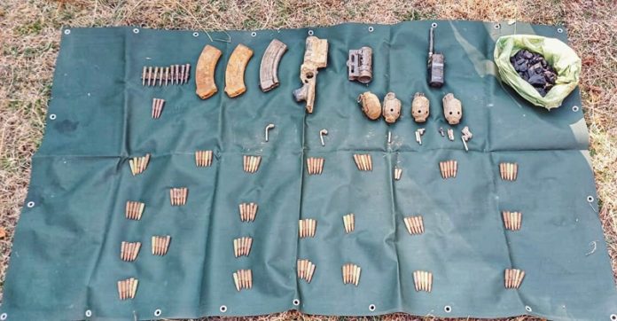 Recoveries made in Khari area of Ramban district. — Excelsior/Parvez