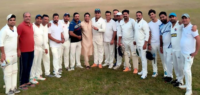 Veteran Cricket Association J&K posing for group photograph Veteran Cricket Association J&K posing for group photograph