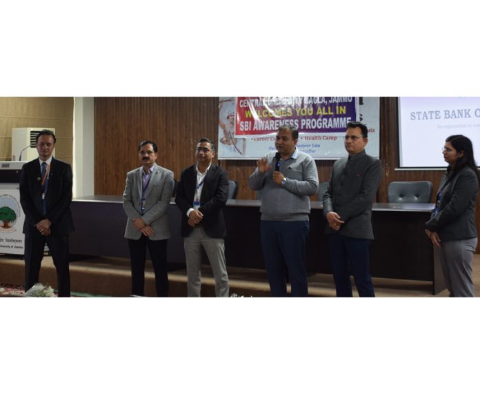 SBI officers during career guidance programme on Wednesday.
