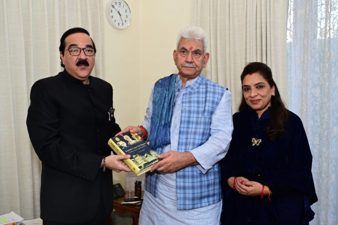 Former Minister and Senior BJP leader Ajatshatru Singh during meeting with Lt Governor Manoj Sinha. Former Minister and Senior BJP leader Ajatshatru Singh during meeting with Lt Governor Manoj Sinha.