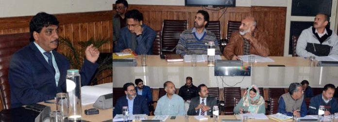 CS Dr Arun Kumar Mehta chairing a meeting on Thursday. CS Dr Arun Kumar Mehta chairing a meeting on Thursday.